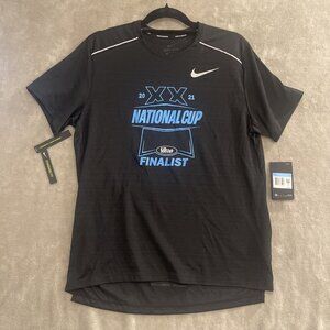 NWT NIKE DRI-FIT 2021 NATIONAL‎ CUP FINALIST US SOCCER CLUB BLACK/BLUE MEN’S MED